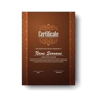 Elegant certificate of achievement design vector