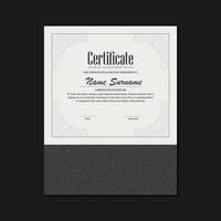 Classic certificate of achievement academic vector