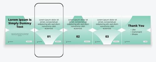 Modern Presentation Slides Carousel Template vector