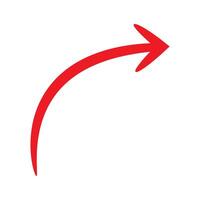 Red curved arrow icon sign. Arrow icon for your web site design, logo, app, UI. vector