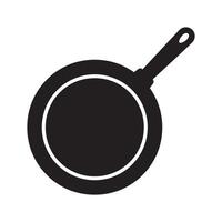 Frying pan icon. Frying pan isolated signs. vector