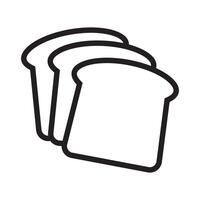 Bread slice icon. Bread symbol. vector