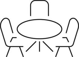 Simple meeting icon vector