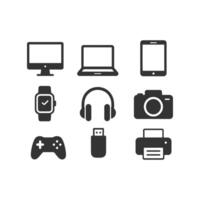 Digital icon set vector