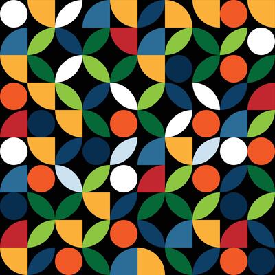 Bauhaus pattern background
