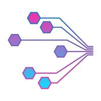 abstract elements of connectivity, futuristic aesthetic design illstration vector