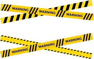 Yellow and black caution warning tape frame. designed for industrial safety. Caution tape border and safety stripe. roadwork construction. vector
