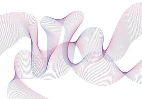 Dynamic Motion Abstract Gradient Wave Lines vector