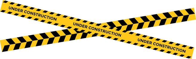 under construction tape warning banner. Diagonal Black and Yellow Striped Warning. Security Caution Tape Set. Yellow Warning Ribbons. Abstract Stripes for Police vector
