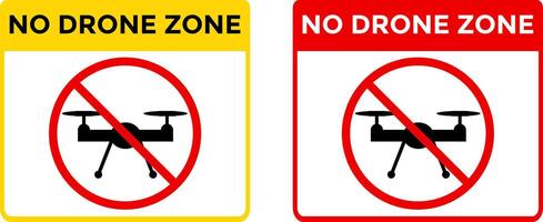 no drone zone sign. Stop halt allowed area icons. privacy symbol Forbid air flights. prohibited Aircraft. Drone Flight Ban. vector