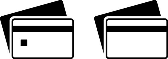 bank card icon set. Credit card icons. Payment card. financial protection. during purchase representing secure transactions. vector