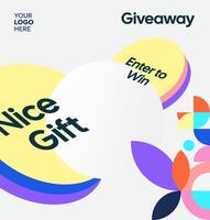 Giveaway for a nice gift vector