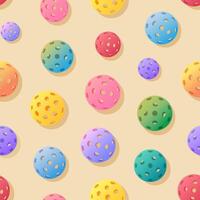 Colorful balls in a playful pattern vector