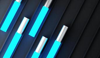 Abstract background, glowing light, neon, light and color, 3D illustration photo