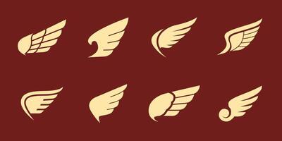 Bold Wing Icon Collection vector