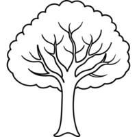 nature tree coloring design vector