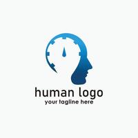 on time logo design template, work time logo concept, employe icon design vector