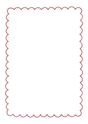 Hand drawn red frame. Trendy minimalist border. Vintage template for greeting cards, wedding, invitations, social media. Line art. Coquette retro aesthetic