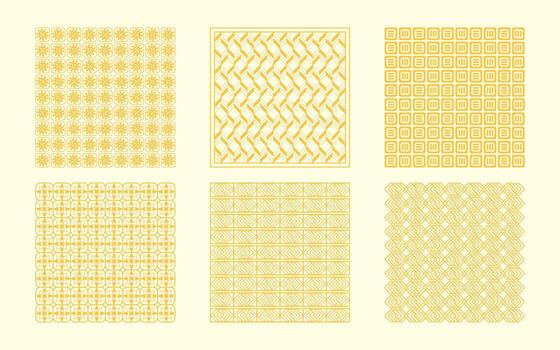 High-Quality Set of Geometric Pattern Designs for Digital and Print Use vector