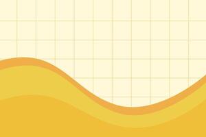 Abstract Yellow Wave Composition for Banner Thumbnail Background vector