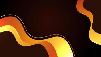 Elegant Abstract Flowing Shapes with Golden Gradients for Luxury Branding and Modern Design vector