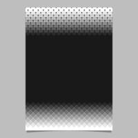 Monochrome halftone geometrical dot and square pattern poster background template vector