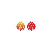 Modern Gradient Flame Symbol with Clean and Elegant Line Style vector