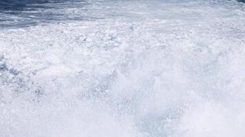 Powerful waves splashing against the shore video