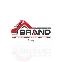 Bold excavation logo. vector