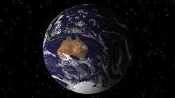 A progressive close-up view of Gold Coast from space. video