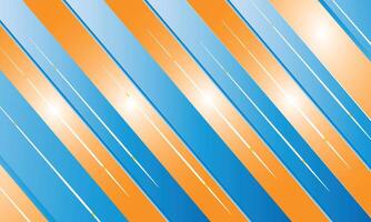 Abstract diagonal stripes of blue and orange with white highlights and subtle texture vector