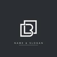 LB, BL Letters Logo Initial Monogram Symbol. vector