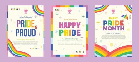 Celebrate Diversity with Joyful Pride and Proud Messages, illustration vector