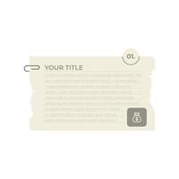 Minimalist Corporate Slide Layout Featuring Financial Icons vector