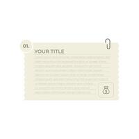 Clean Financial Reporting Slide Template with Circular Number Markers vector