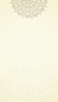 Minimalist Ornamental Vintage Inspired Beige Looping Animation Mandala Vertical Background Design In Soft Tones video