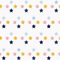 Colorful Star Seamless Pattern. vector