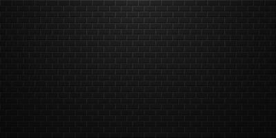 Black brick wall abstract background. Dark textured pattern. template for industrial and business design vector
