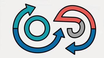 A logo with two arrows pointing to the left and right vector