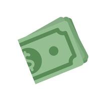 Cash bill payment. Digital currency wallet. Flat graphic style, potential usage in finance and economy related content. vector