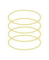 Bold Brutalist Abstract Shape. Minimal circle form and graphic icon. Modern design with a flat aesthetic, suitable for various creative projects and contemporary art applications. vector