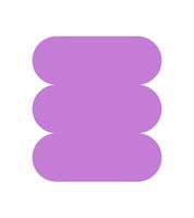 Brutalist abstract bubble shape. Modern icon with a minimal curve form. Contemporary element, flat style, y2k aesthetic, suitable for creative projects and graphic applications. vector