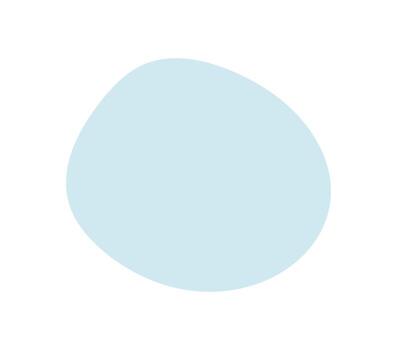 Blue cloud shape in flat graphic style. Fluffy character of a cloud with soft edges. Isolated light blue shape in digital, cartoon design, ideal for weather backgrounds and illustrations vector