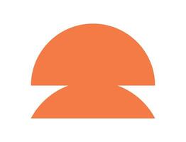 Brutalist circle icon. Abstract geometric shape. Minimal form, modern element, flat style, graphic design, bold expression. Perfect for contemporary projects and creative expressions. vector