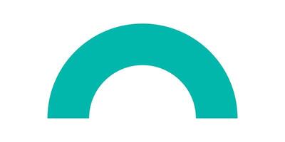 Brutalist abstract shape. Bold geometric form with a circular element. Modern brutalism style, minimal aesthetic, ideal for contemporary graphic projects and artistic concepts. vector