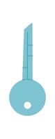 Key symbol flat icon. Icon of a key representing a significant object. This graphic element serves as human character representation, ideal for various contexts and designs. vector