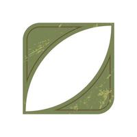 Bold abstract brutalist shape. Minimal icon with grunge texture and figure elements. Modern form and design concept, brutalism aesthetic, potential usage in contemporary art. vector