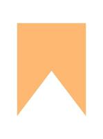 Geometric orange and white shape. Abstract design with vibrant colors and clean lines. This minimalism presents contemporary aesthetics, suitable for artistic compositions graphic projects. vector