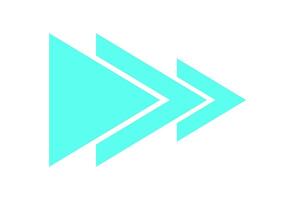 Y2K abstract arrow icon. Retro shape symbol from the 90s. Modern aesthetic element, flat graphic style, trendy logo usage. vector