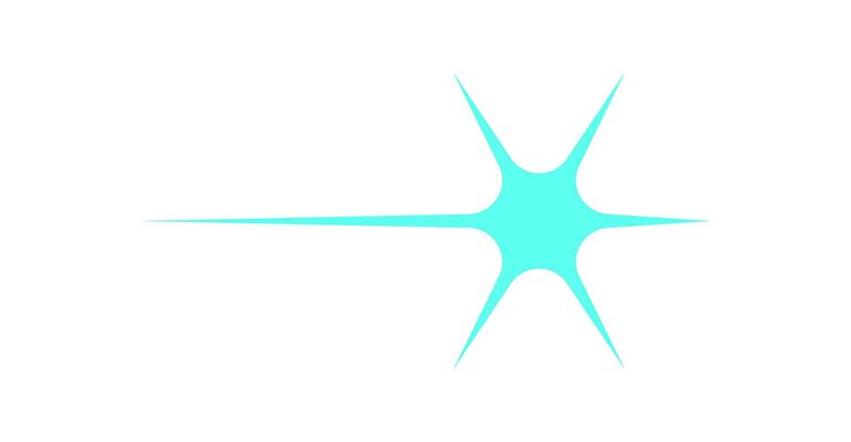 Psychedelic star icon. Bold shape and abstract element. Retro space decoration, flat aesthetic, perfect for 90s style projects or y2k themed designs.